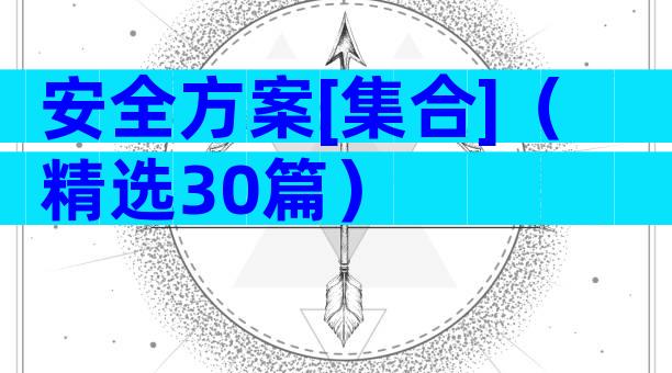 安全方案[集合]（精选30篇）